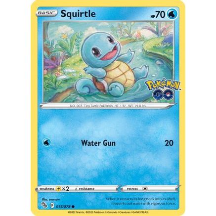 Squirtle 15/78 - Pokemon GO Reverse Holofoil