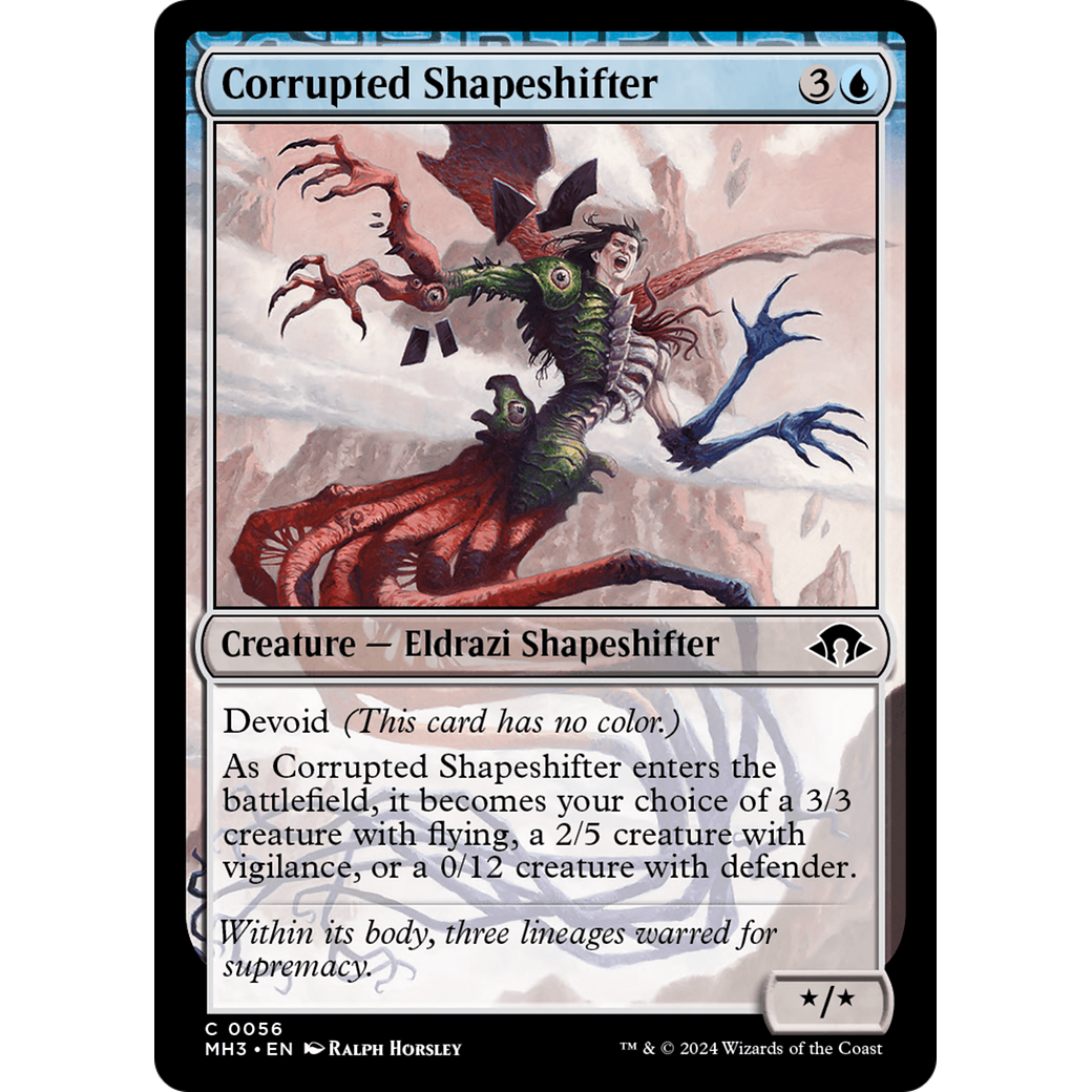 Corrupted Shapeshifter (MH3-056) - Modern Horizons 3: (devoid) Foil