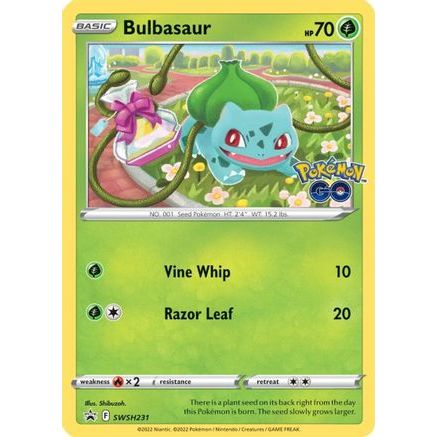Bulbasaur - SWSH231 SWSH231/307 - SWSH Sword & Shield Promo Cards Holofoil