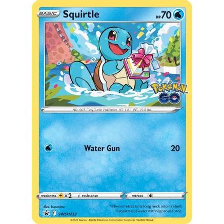 Squirtle - SWSH233 SWSH233/307 - SWSH Sword & Shield Promo Cards Holofoil