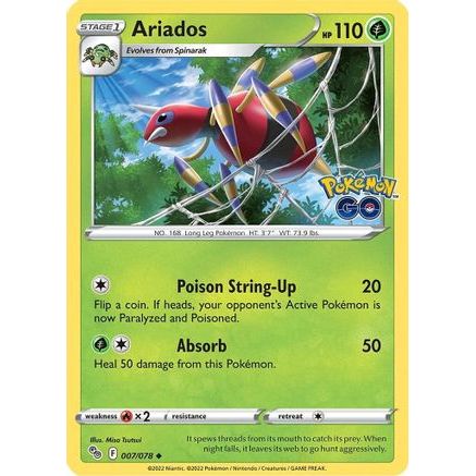 Ariados 7/78 - Pokemon GO Reverse Holofoil