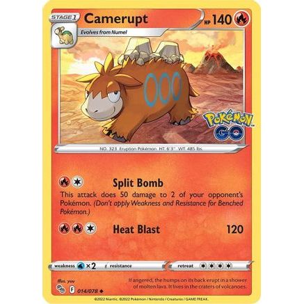 Camerupt 14/78 - Pokemon GO Reverse Holofoil