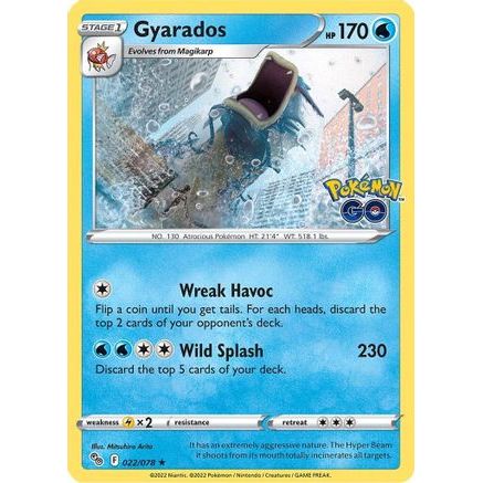 Gyarados 22/78 - Pokemon GO Reverse Holofoil