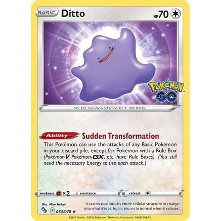Ditto 53/78 - Pokemon GO Holofoil