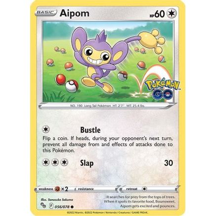 Aipom 56/78 - Pokemon GO Reverse Holofoil