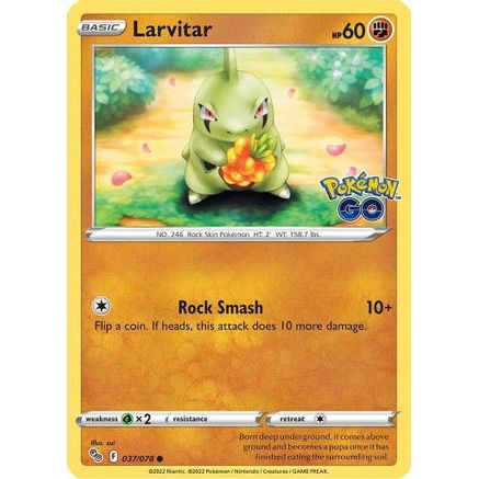 Larvitar 37/78 - Pokemon GO Reverse Holofoil