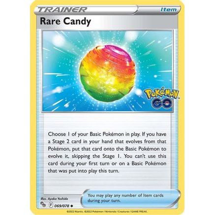 Rare Candy 69/78 - Pokemon GO Reverse Holofoil
