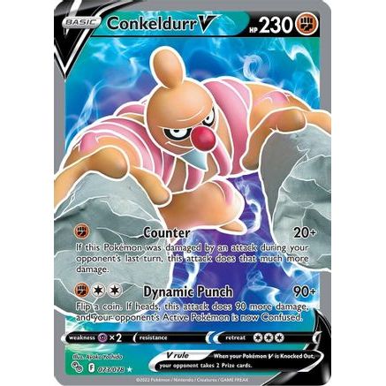 Conkeldurr V (Full Art) 73/78 - Pokemon GO Holofoil