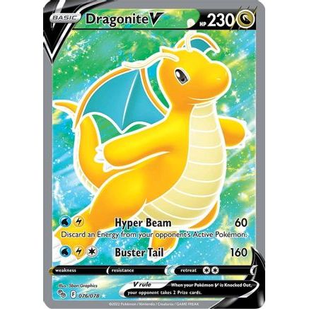 Dragonite V (Full Art) 76/78 - Pokemon GO Holofoil