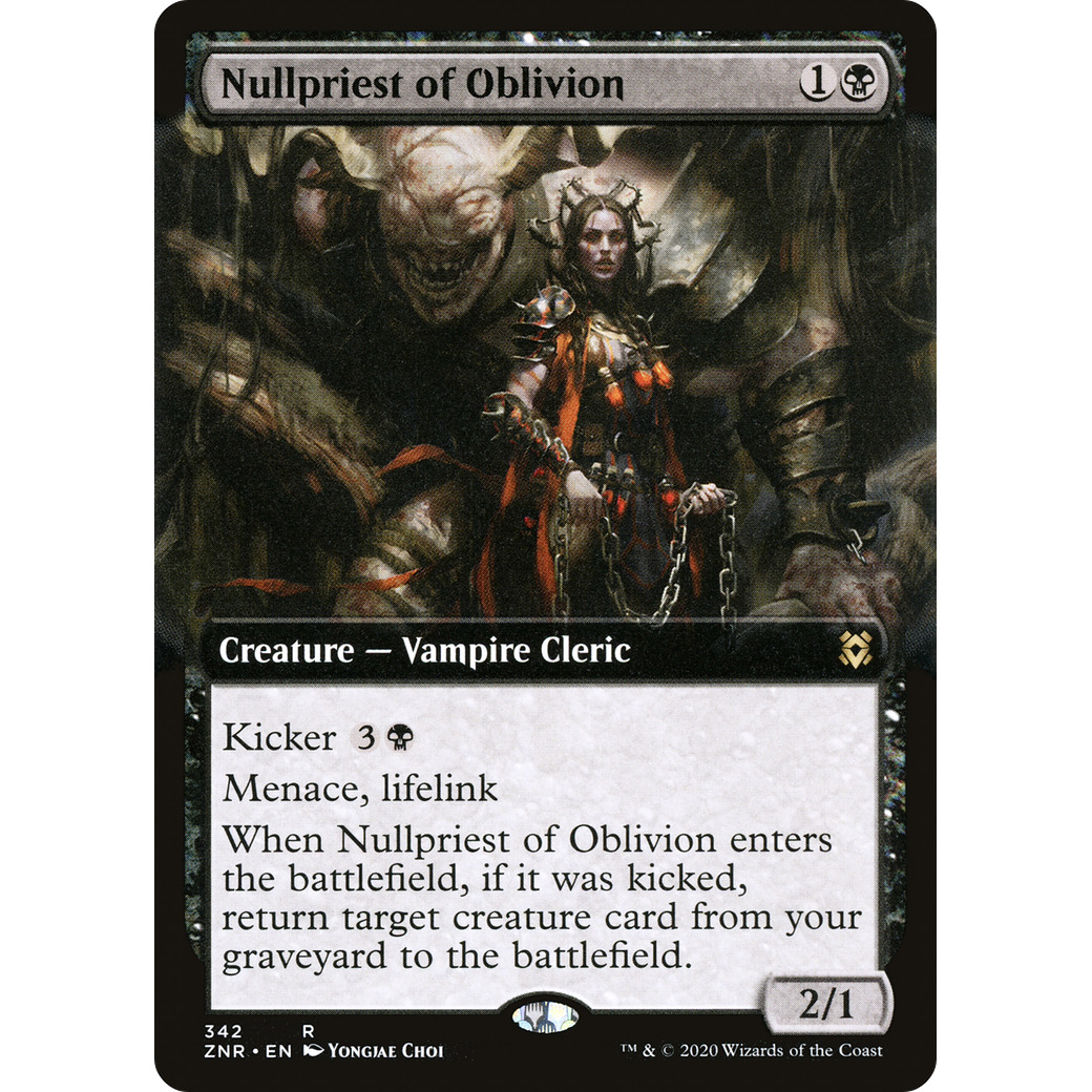 Nullpriest of Oblivion (Extended Art) (ZNR-342) - Zendikar Rising: (Extended Art)
