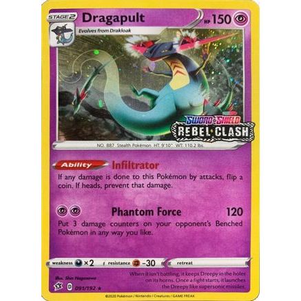 Dragapult - 091/192 [Rebel Clash] 91 - Miscellaneous Cards & Products Holofoil