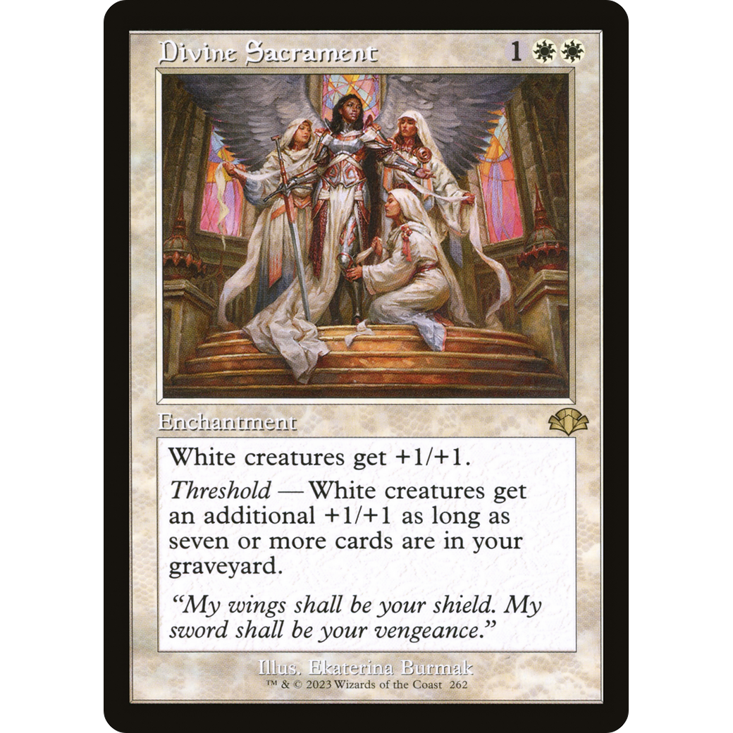Divine Sacrament (Retro Frame) (DMR-262) - Dominaria Remastered Foil