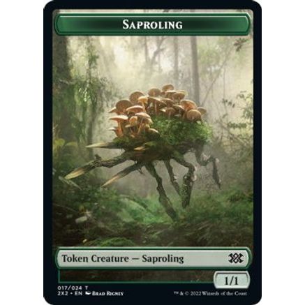 Saproling // Vampire Double-Sided Token (2X2-17 // 9) - Double Masters 2022 Foil