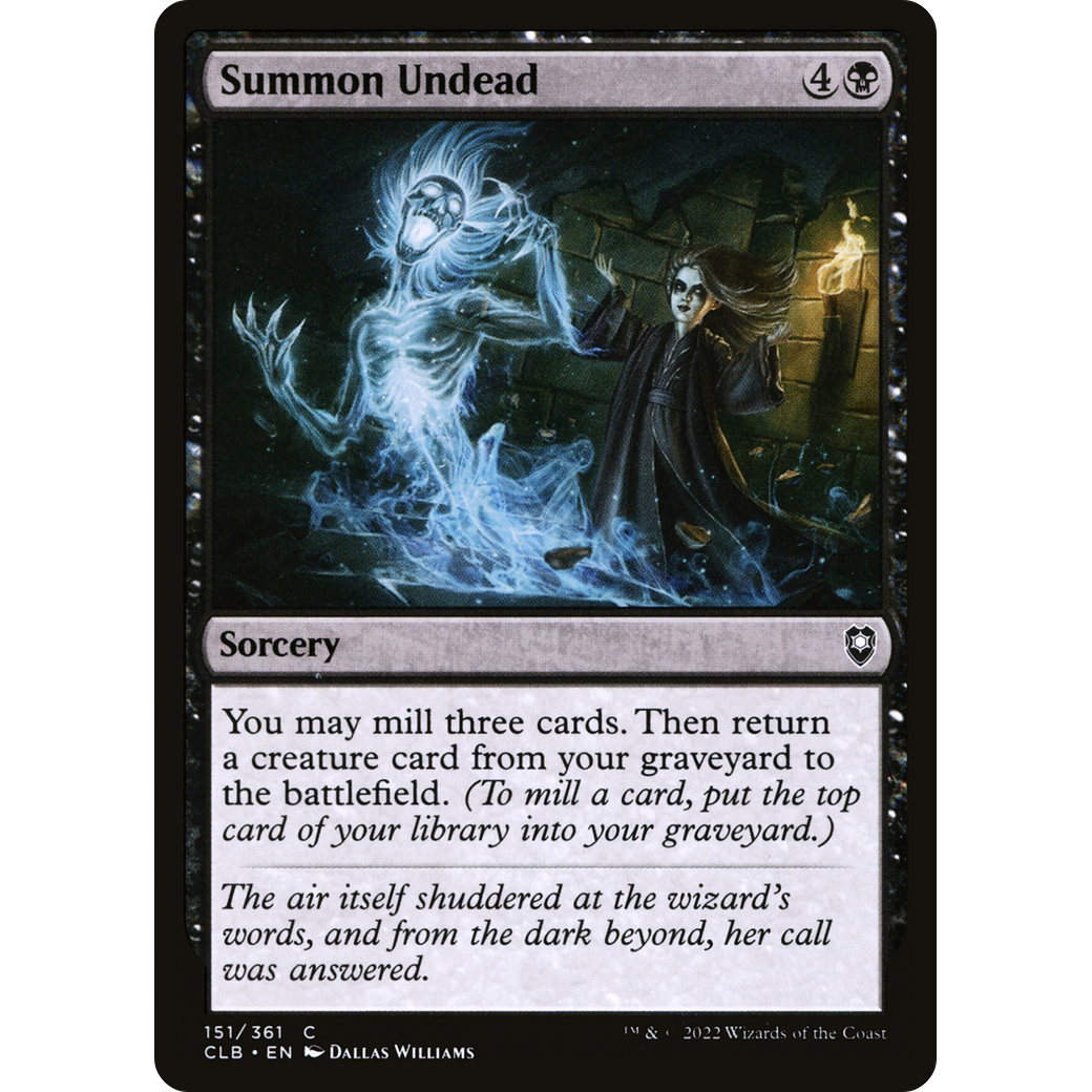 Summon Undead (CLB-151) - Commander Legends: Battle for Baldur's Gate Foil