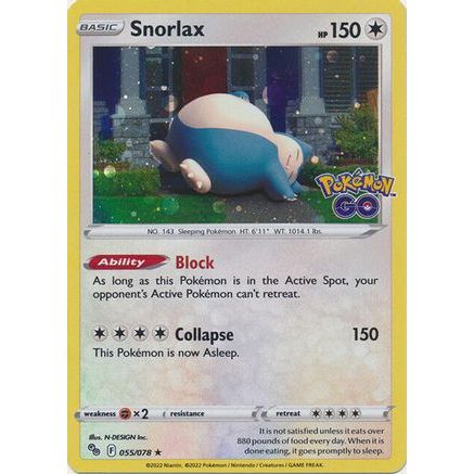 Snorlax - 55/078 (Cosmos Holo) 55 - Miscellaneous Cards & Products Holofoil