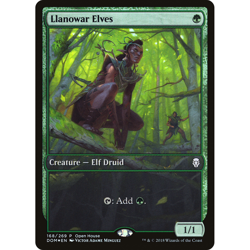 Llanowar Elves (OHP-168) - Dominaria Promos Foil