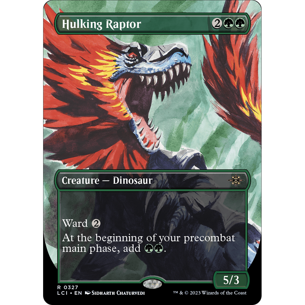 Hulking Raptor (LCI-327) - The Lost Caverns of Ixalan (Borderless)