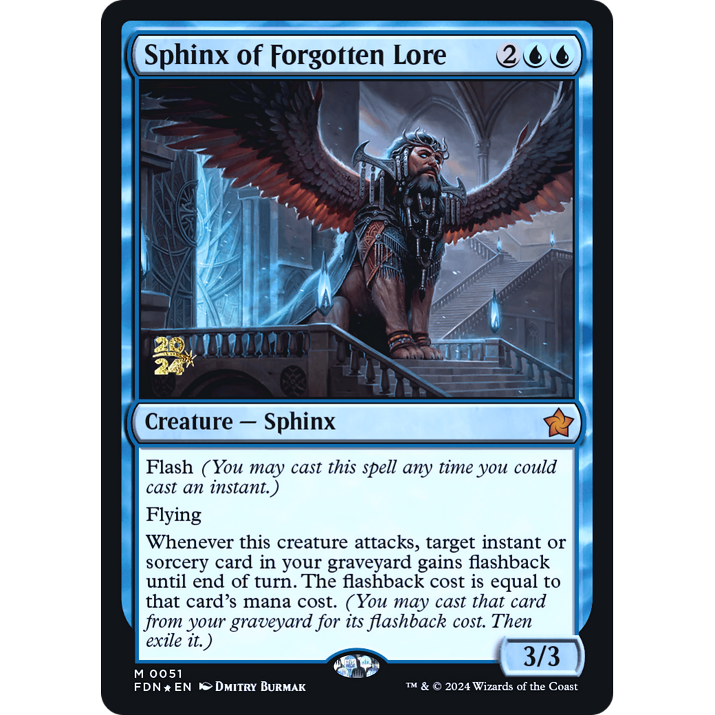 Sphinx of Forgotten Lore (PRE-51S) - Foundations Promos Foil