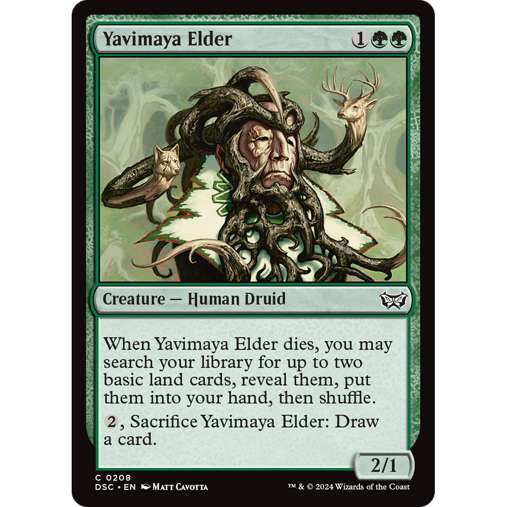 Yavimaya Elder (DSC-208) - Duskmourn: House of Horror Commander