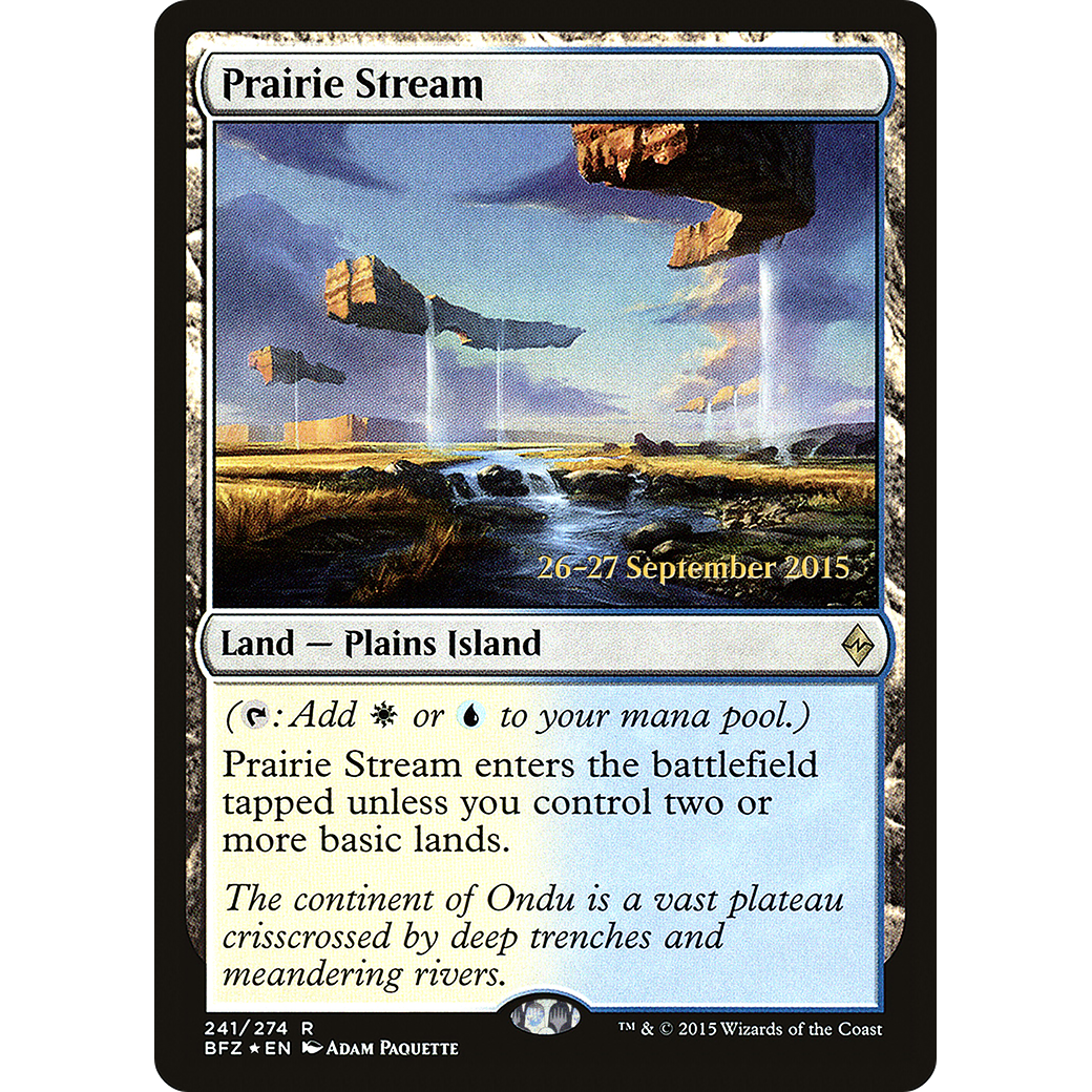 Prairie Stream (PRE-241) - Battle for Zendikar Promos Foil