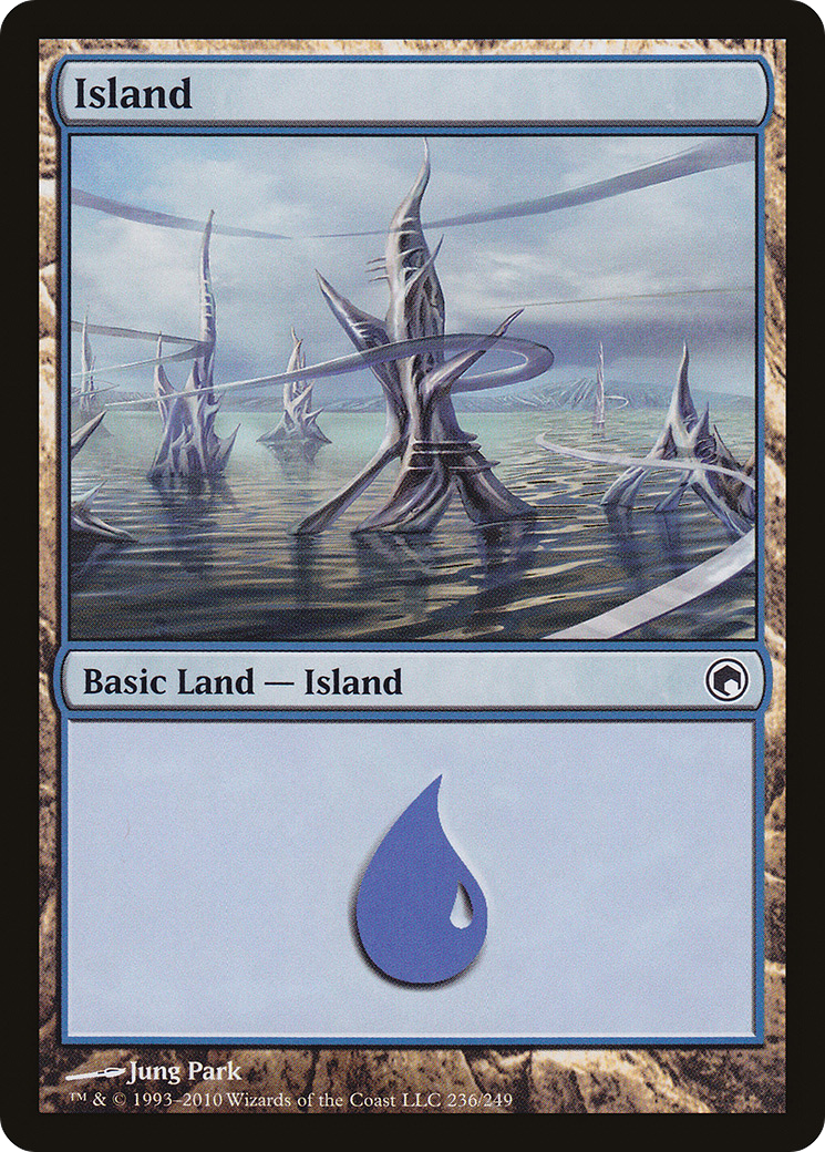 Island (236) (SOM-236) - Scars of Mirrodin Foil