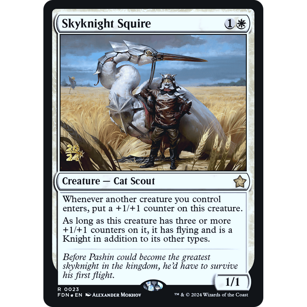 Skyknight Squire (PRE-23S) - Foundations Promos Foil