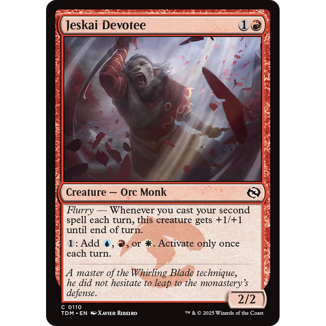 Jeskai Devotee (TDM-110) - Tarkir: Dragonstorm Foil
