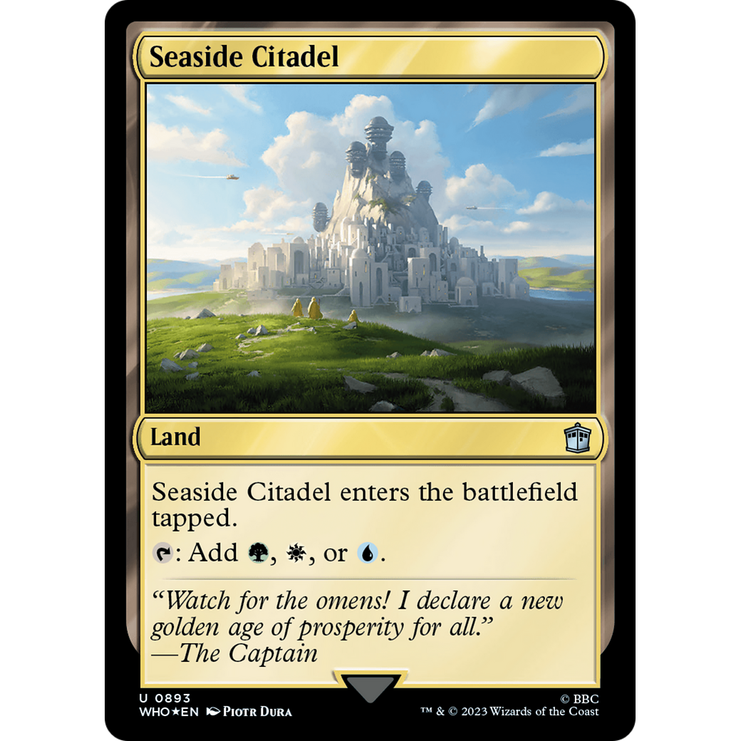 Seaside Citadel (Surge Foil) (WHO-893) - Doctor Who Foil