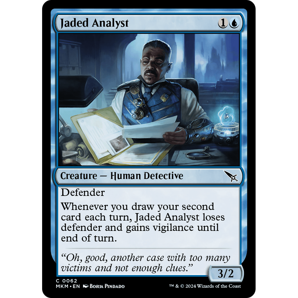 Jaded Analyst (MKM-062) - Murders at Karlov Manor