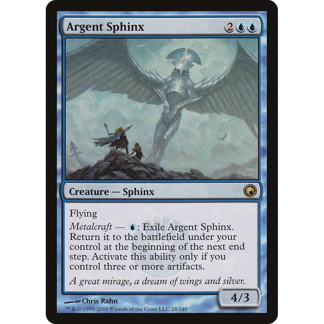 Argent Sphinx (SOM-028) - Scars of Mirrodin