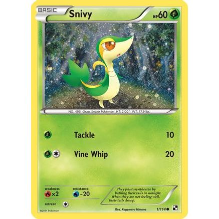 Snivy - 1/114 (Cosmos Holo) 1 - Miscellaneous Cards & Products Holofoil