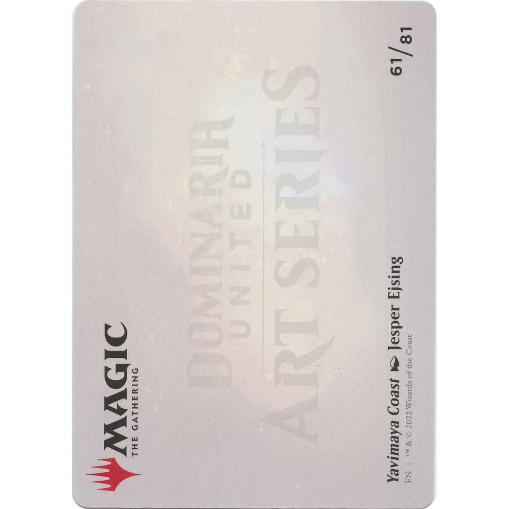 Yavimaya Coast // Yavimaya Coast (ADMU-061) - Dominaria United Art Series (Borderless) Foil