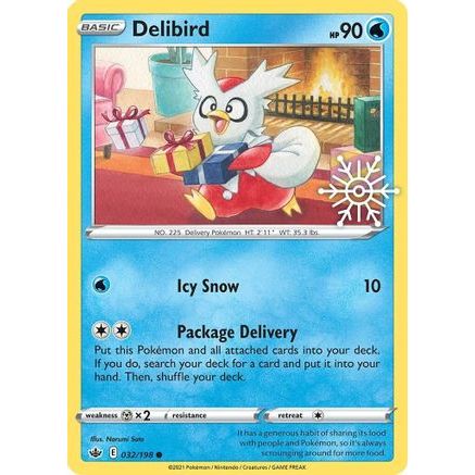 Delibird - 032/198 (Holiday Calendar) 32 - Miscellaneous Cards & Products Holofoil