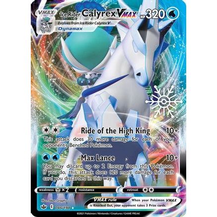 Ice Rider Calyrex VMAX - 046/198 (Holiday Calendar) 46 - Miscellaneous Cards & Products Holofoil