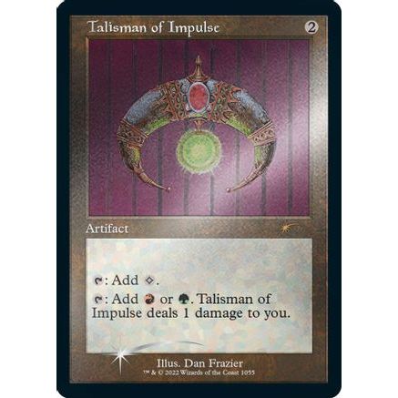 Talisman of Impulse (Retro Frame) (Foil Etched) (SLD-1055) - Secret Lair Drop Series Foil