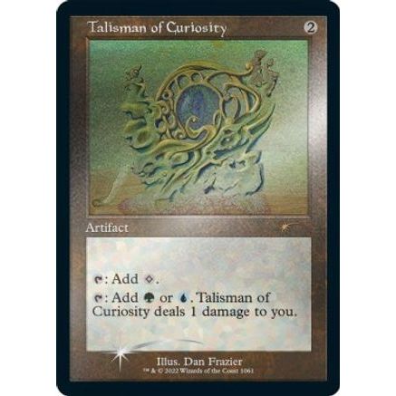 Talisman of Curiosity (Retro Frame) (Foil Etched) (SLD-1061) - Secret Lair Drop Series Foil