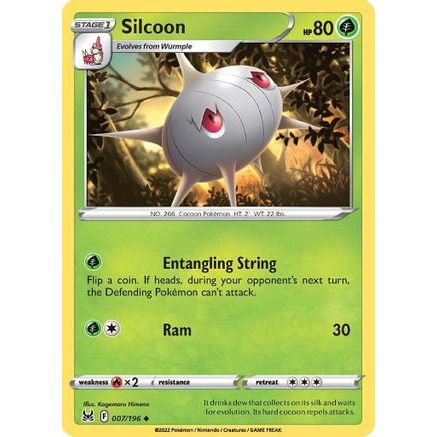 Silcoon 7/196 - SWSH11 Lost Origin Reverse Holofoil