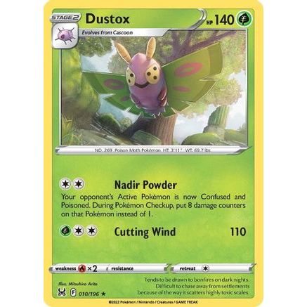 Dustox 10/196 - SWSH11 Lost Origin Reverse Holofoil
