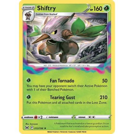 Shiftry 13/196 - SWSH11 Lost Origin Reverse Holofoil