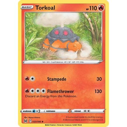 Torkoal 23/196 - SWSH11 Lost Origin Reverse Holofoil
