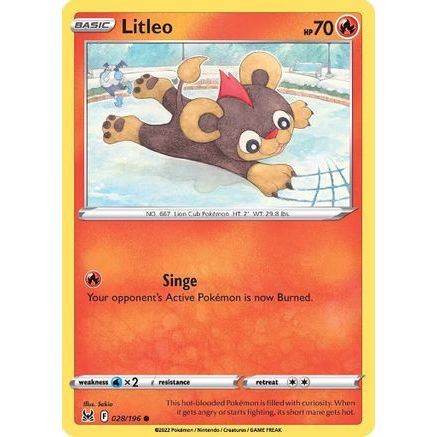 Litleo 28/196 - SWSH11 Lost Origin Reverse Holofoil