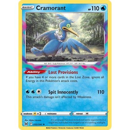 Cramorant 50/196 - SWSH11 Lost Origin Reverse Holofoil