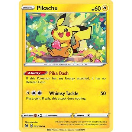 Pikachu 52/196 - SWSH11 Lost Origin