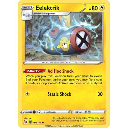 Eelektrik 60/196 - SWSH11 Lost Origin Reverse Holofoil