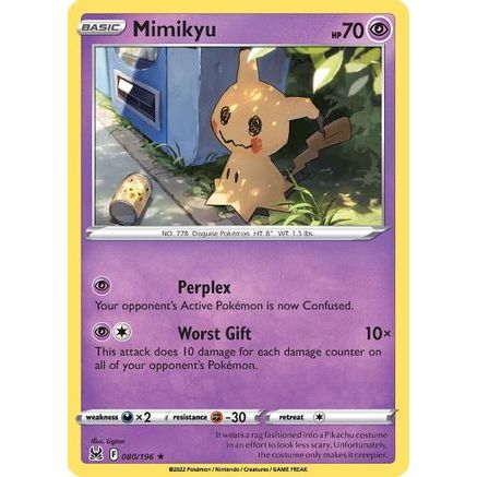 Mimikyu 80/196 - SWSH11 Lost Origin