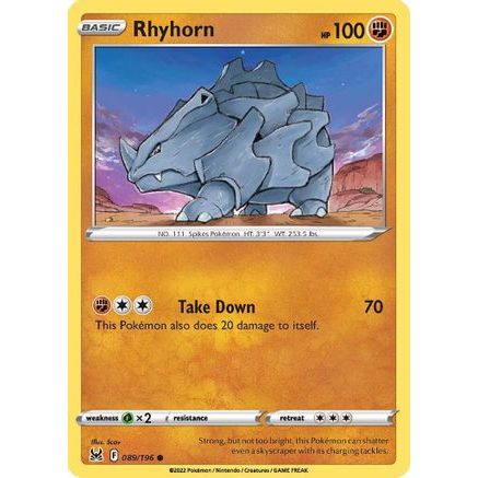 Rhyhorn 89/196 - SWSH11 Lost Origin