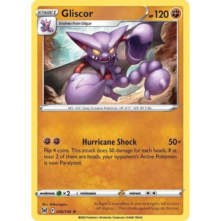 Gliscor 96/196 - SWSH11 Lost Origin Reverse Holofoil