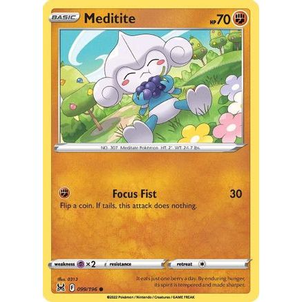 Meditite 99/196 - SWSH11 Lost Origin Reverse Holofoil