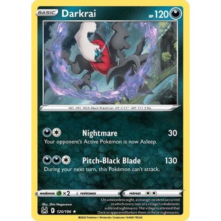 Darkrai 120/196 - SWSH11 Lost Origin Reverse Holofoil