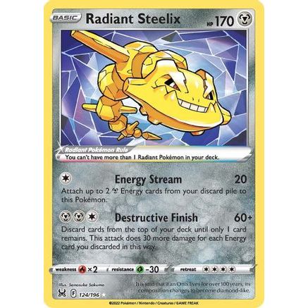 Radiant Steelix 124/196 - SWSH11 Lost Origin Holofoil